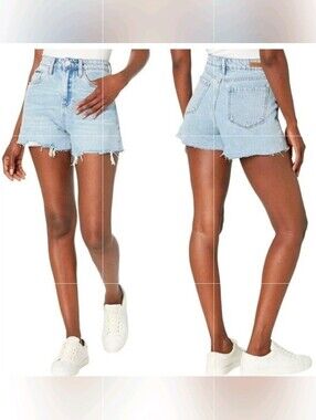 Blank NYC 10 30 NWOT Reeve Ultra High-Rise Cutoff Shorts Denim Womens Distressed